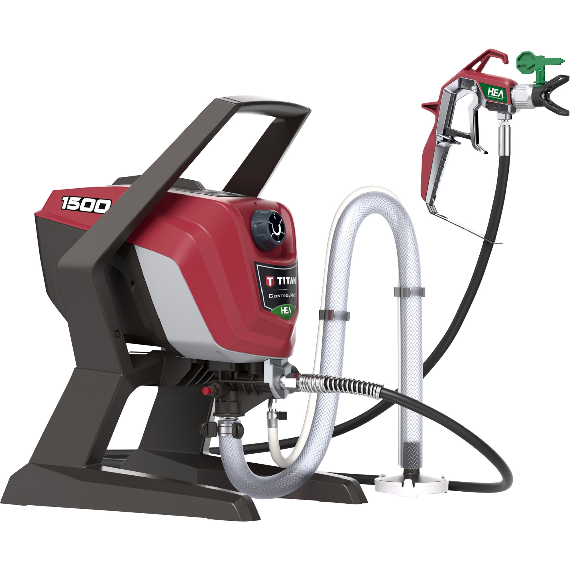 Titan ControlMax 1500 HE Airless Spray Paint Gun, 0.55 HP, 120V, 10 Amp, 1500 PSI, Model# 0580005